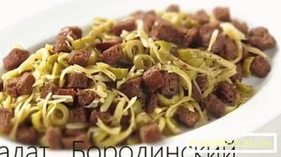 Einfacher und köstlicher Borodino Salat mit Crackern
